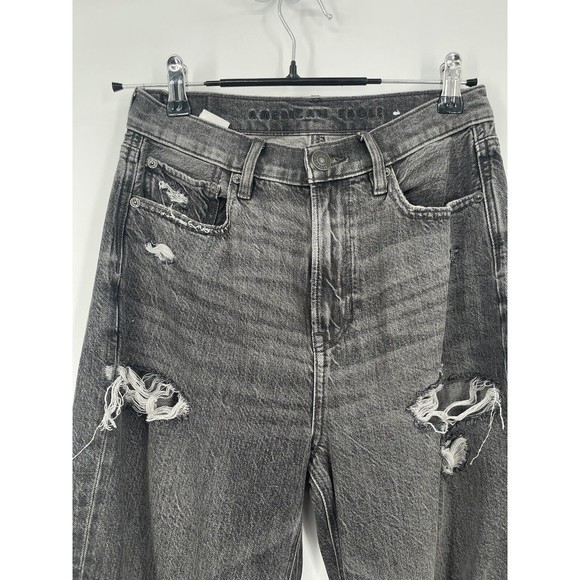 American Eagle Outfitters Highest Rise 90s‎ Boyfriend Jeans Womens 2 Gray - Picture 2 of 6